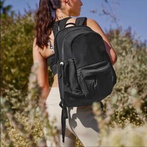 Athleta Kinetic Backpack computer bag travel college hike school Black